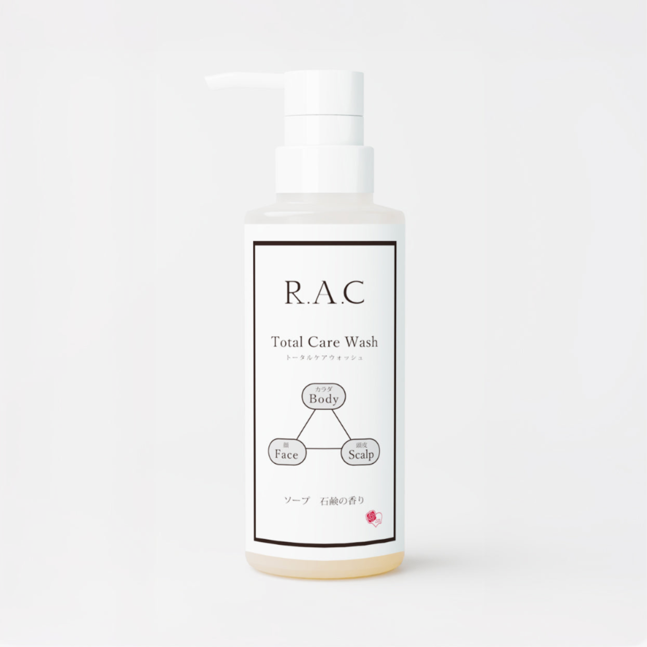 R.A.C トータル・ケア・ウオッシュ (全身用ソープ) 石けんの香り 300mL